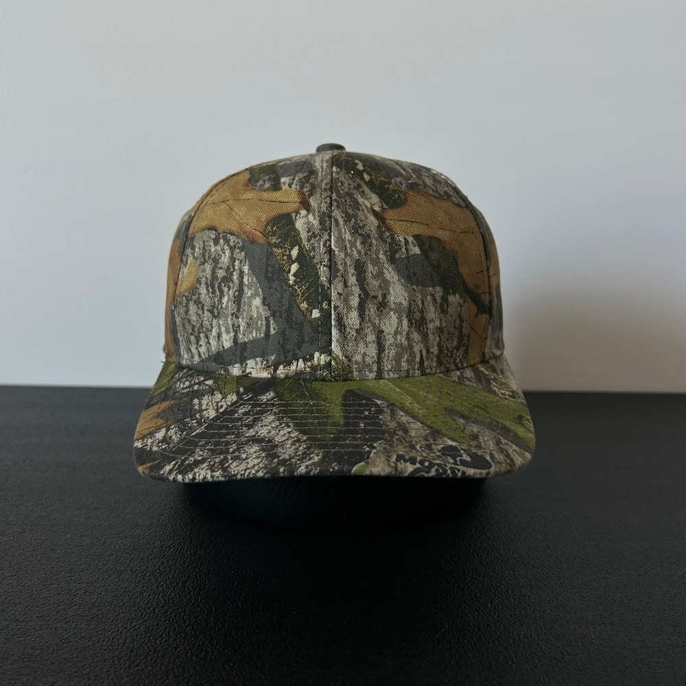 Vintage 90s Mossy Oak Cam Hat Cap Snap Back Adjustable‎ Brown  Real Tree Adult